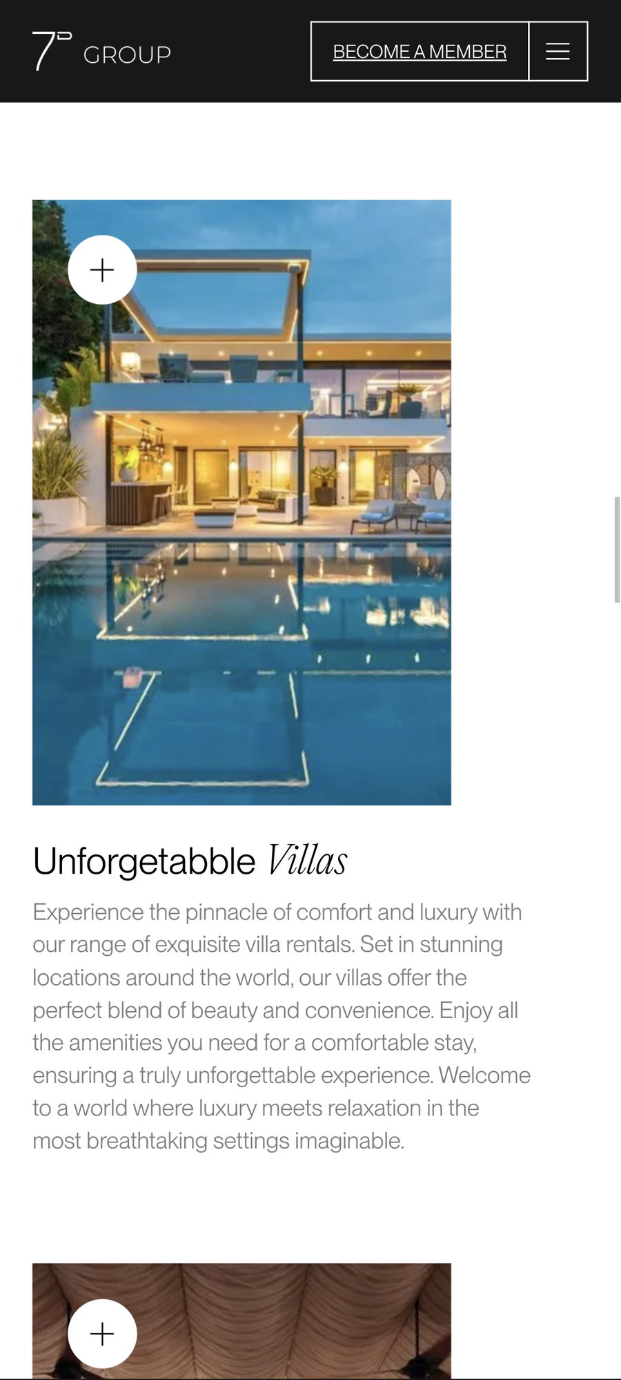 7D Group Website website, mobile view 9