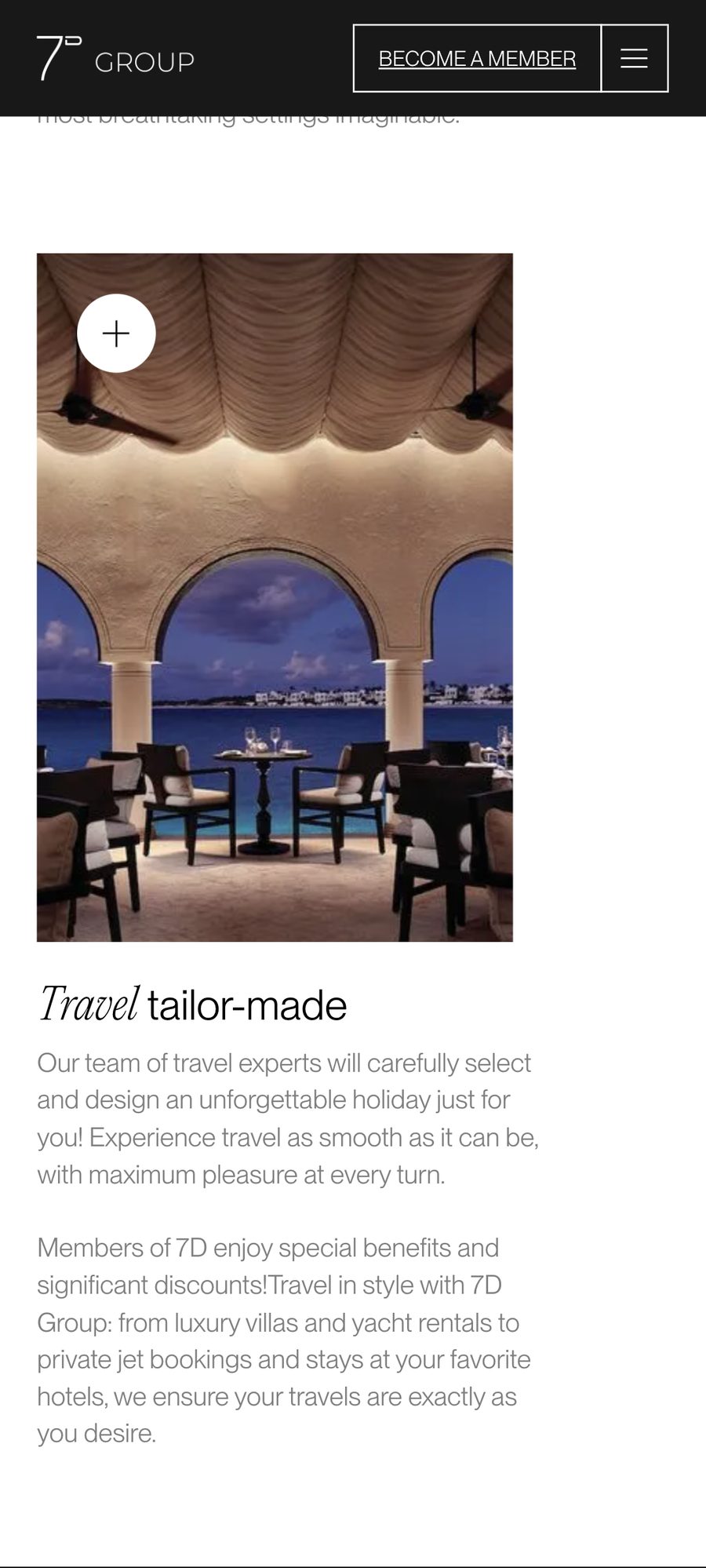 7D Group Website website, mobile view 10