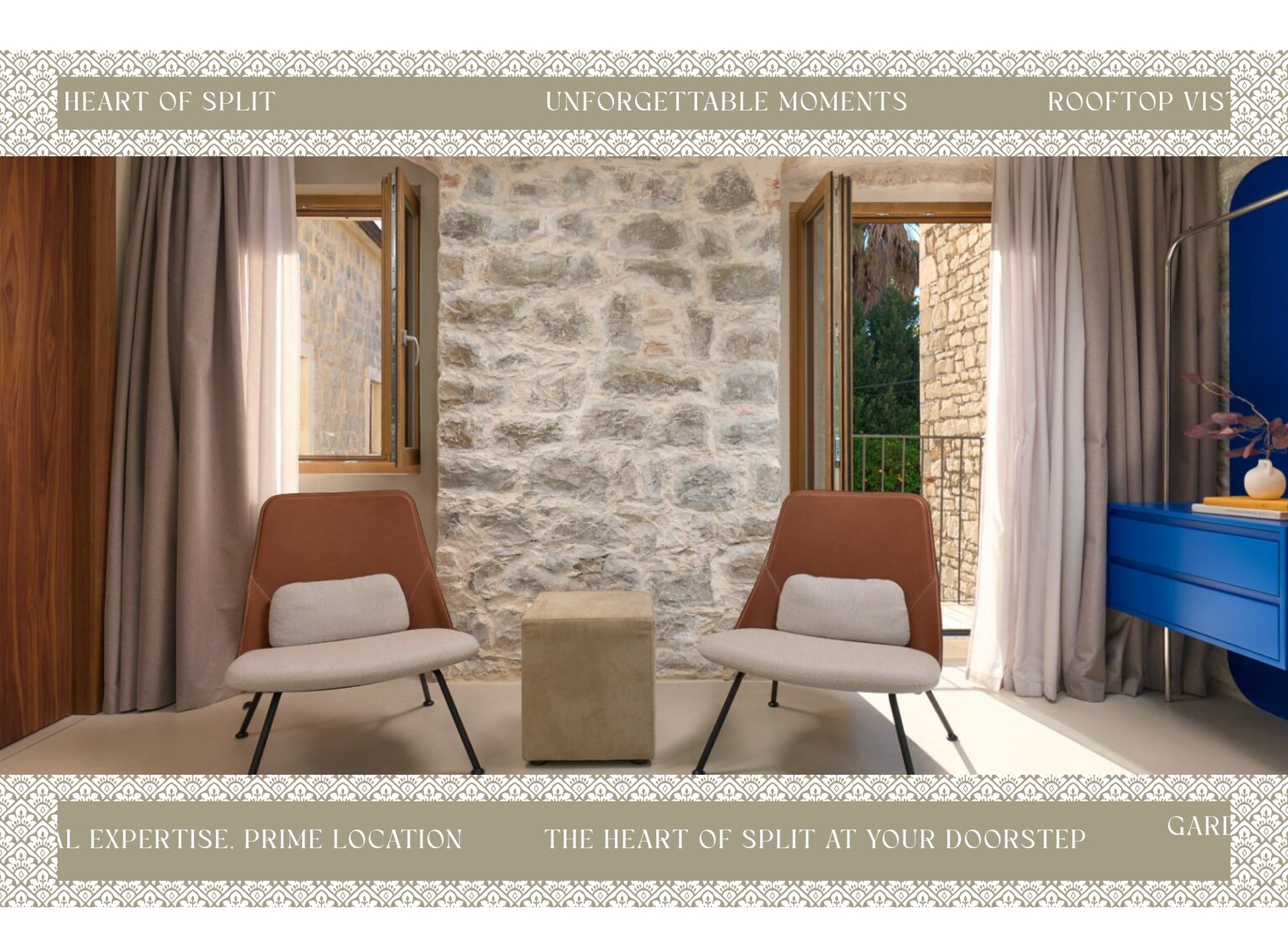 Central Heritage Hotel website, desktop view 5