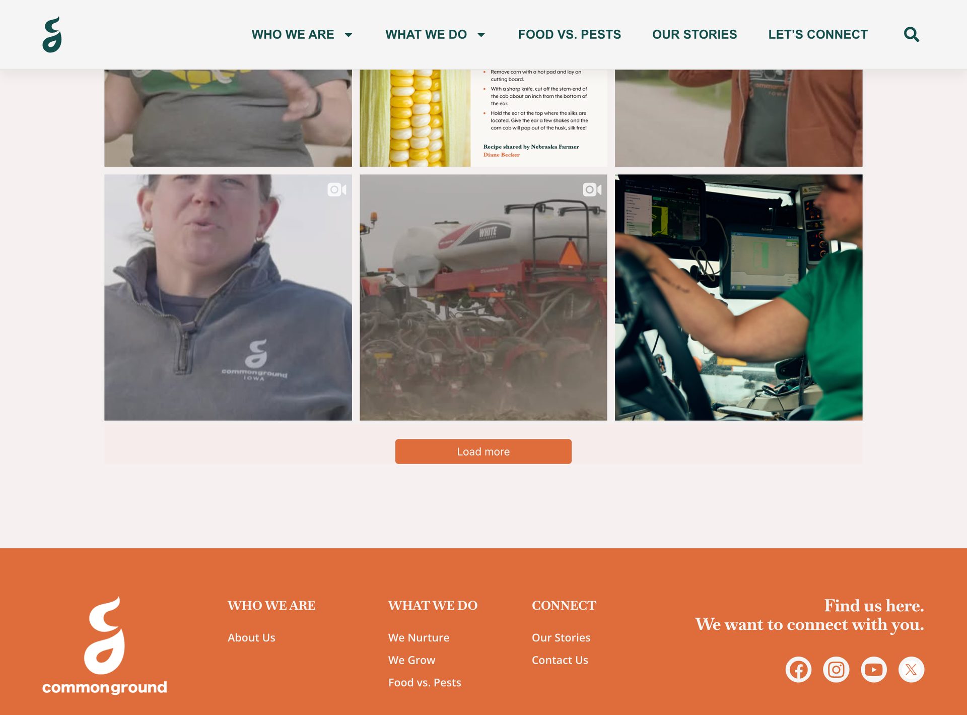 Web stranica CommonGrounda, desktop prikaz 5