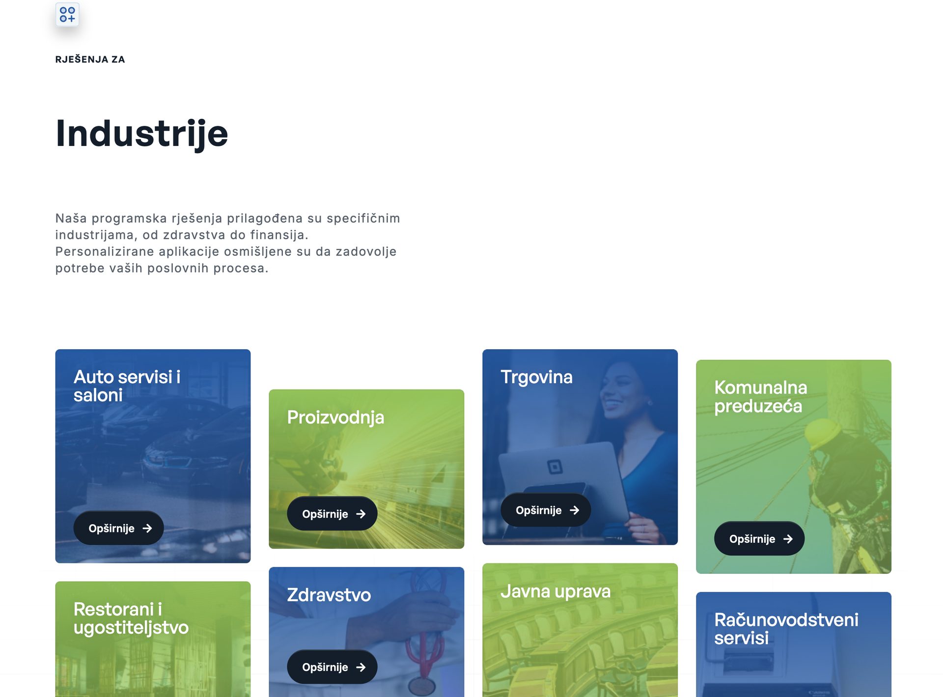 Web stranica Infoneta, desktop prikaz 2