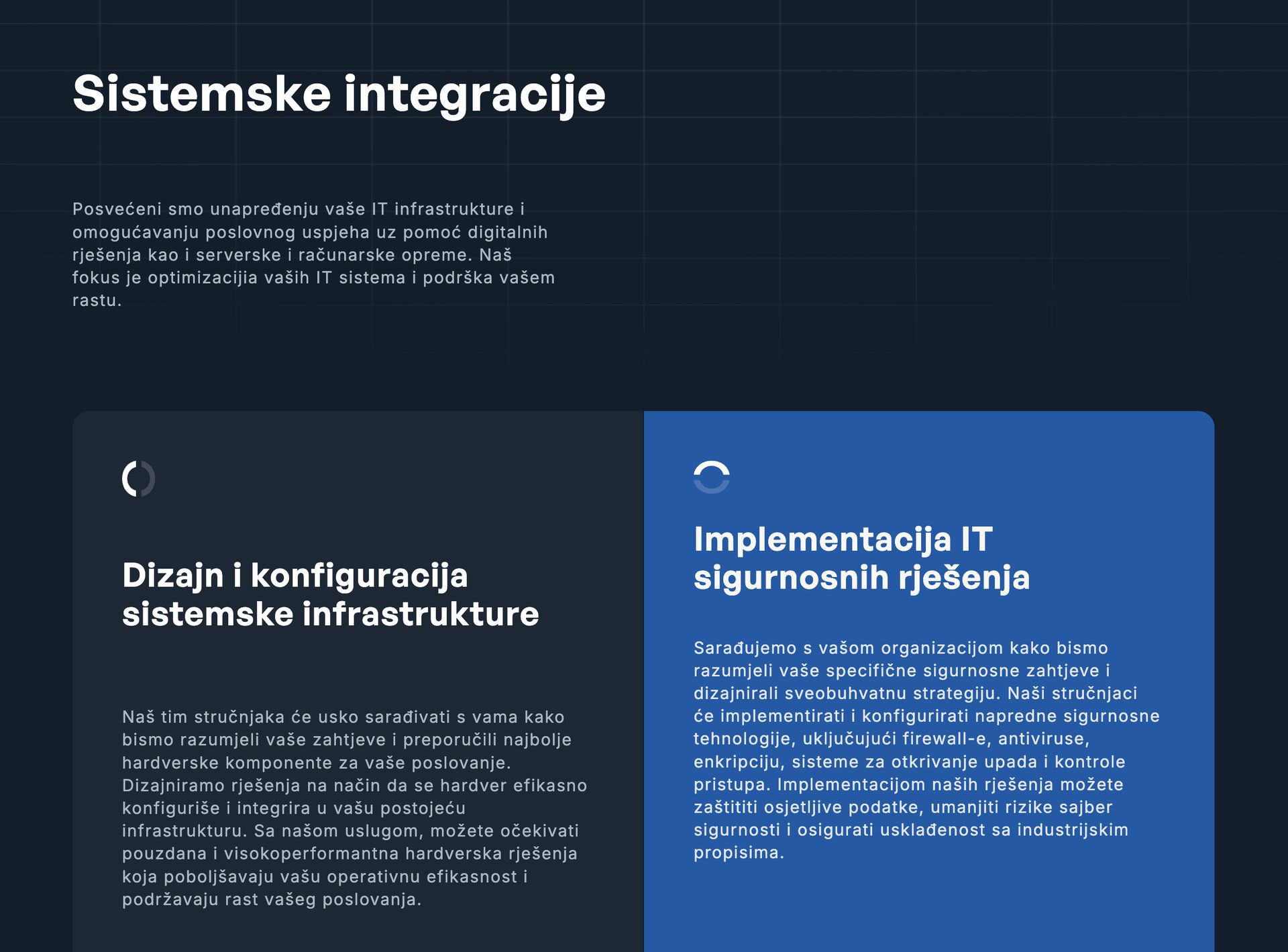 Web stranica Infoneta, desktop prikaz 5