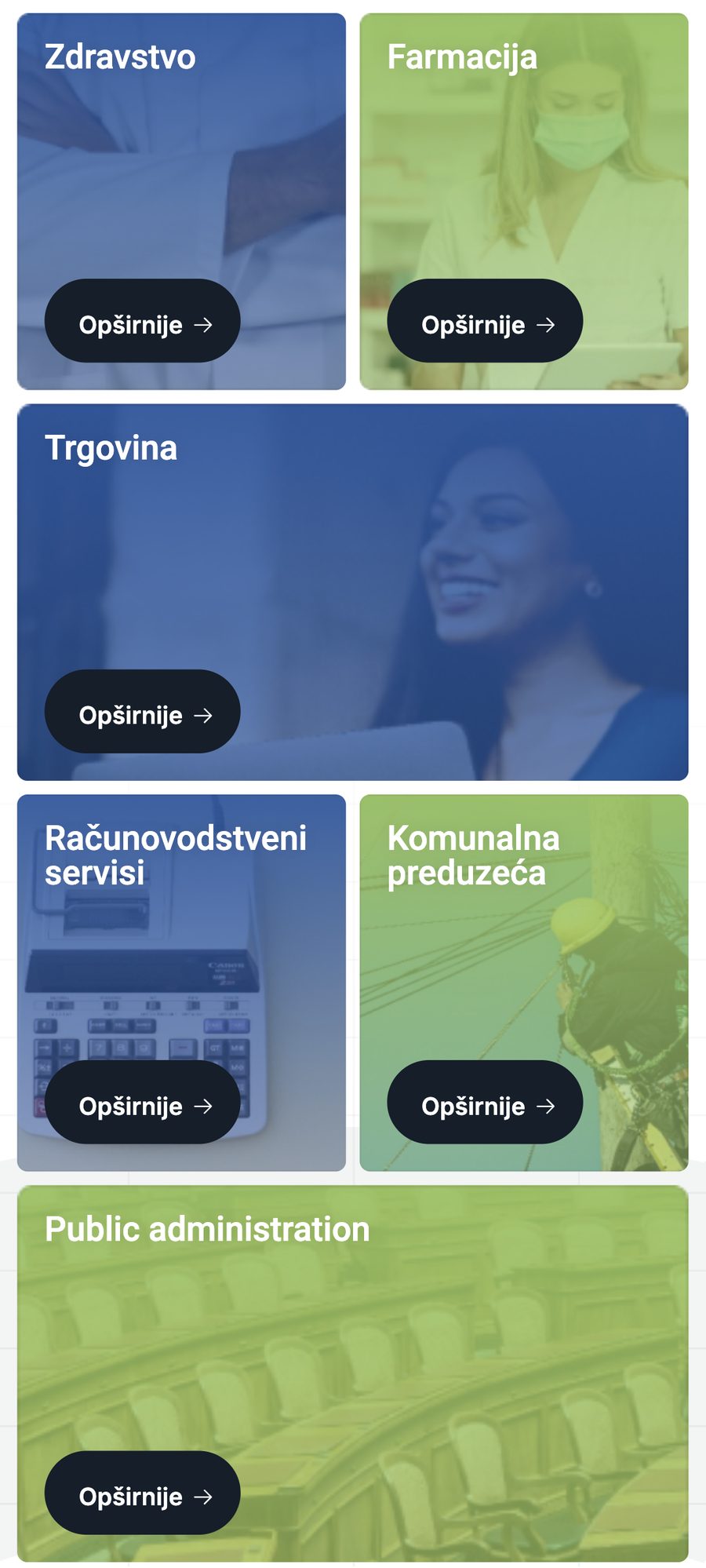 Web stranica Infoneta, mobilni prikaz 7