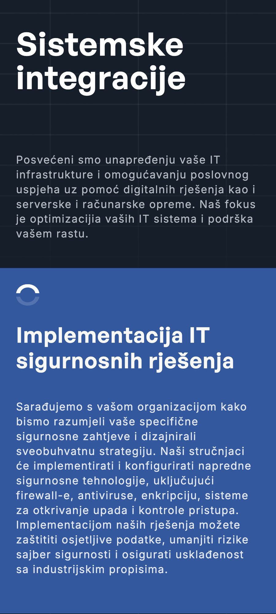 Web stranica Infoneta, mobilni prikaz 9