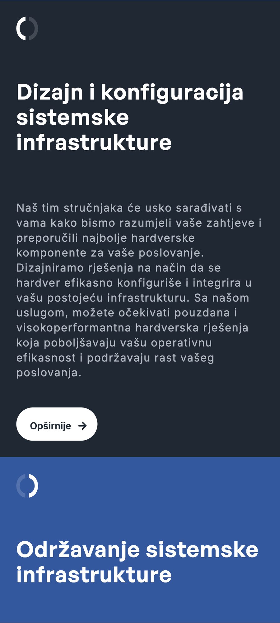 Web stranica Infoneta, mobilni prikaz 10