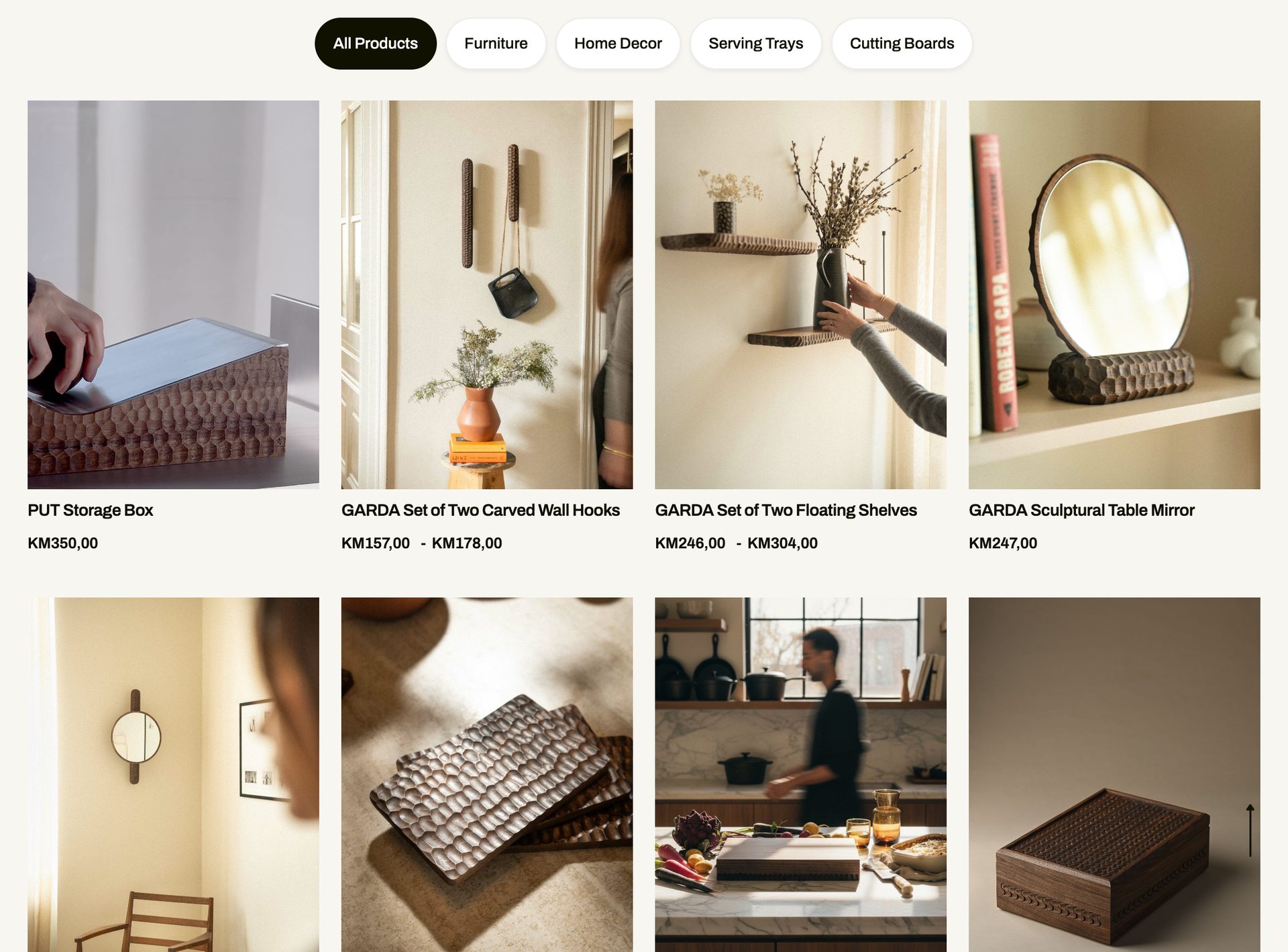 WAGA website, desktop view 1