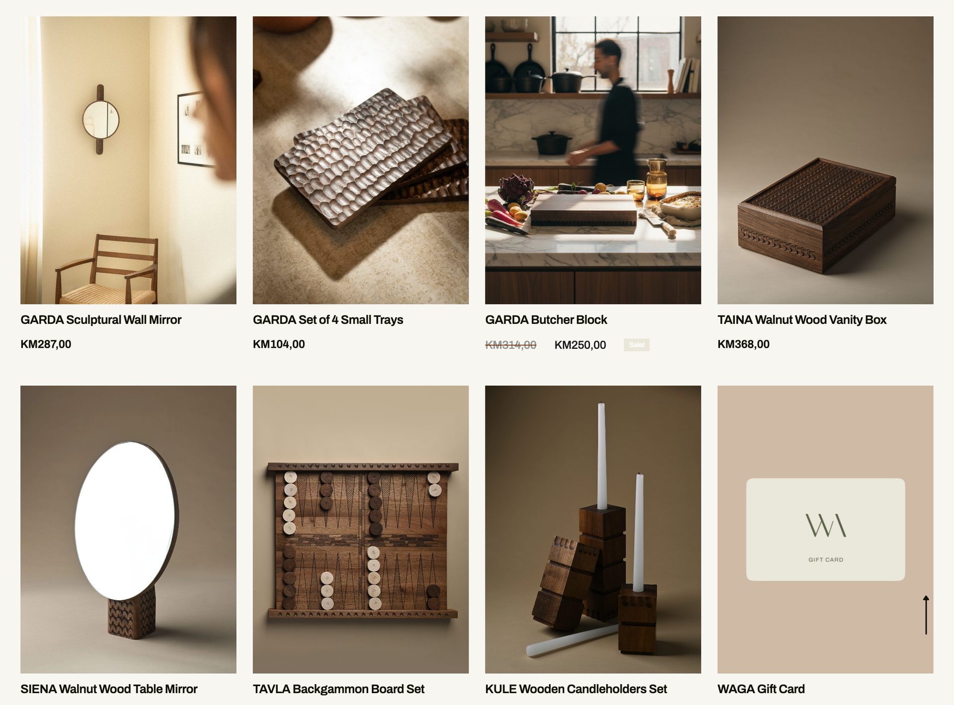 WAGA website, desktop view 2
