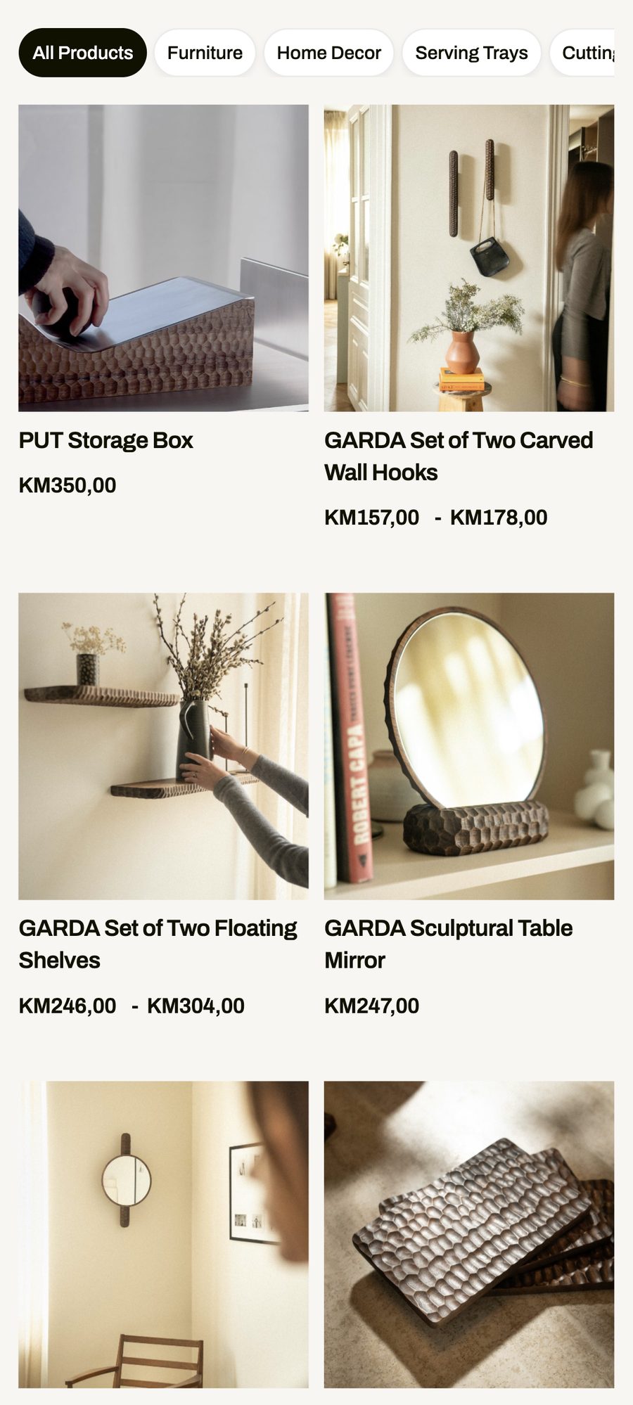 WAGA website, mobile view 3