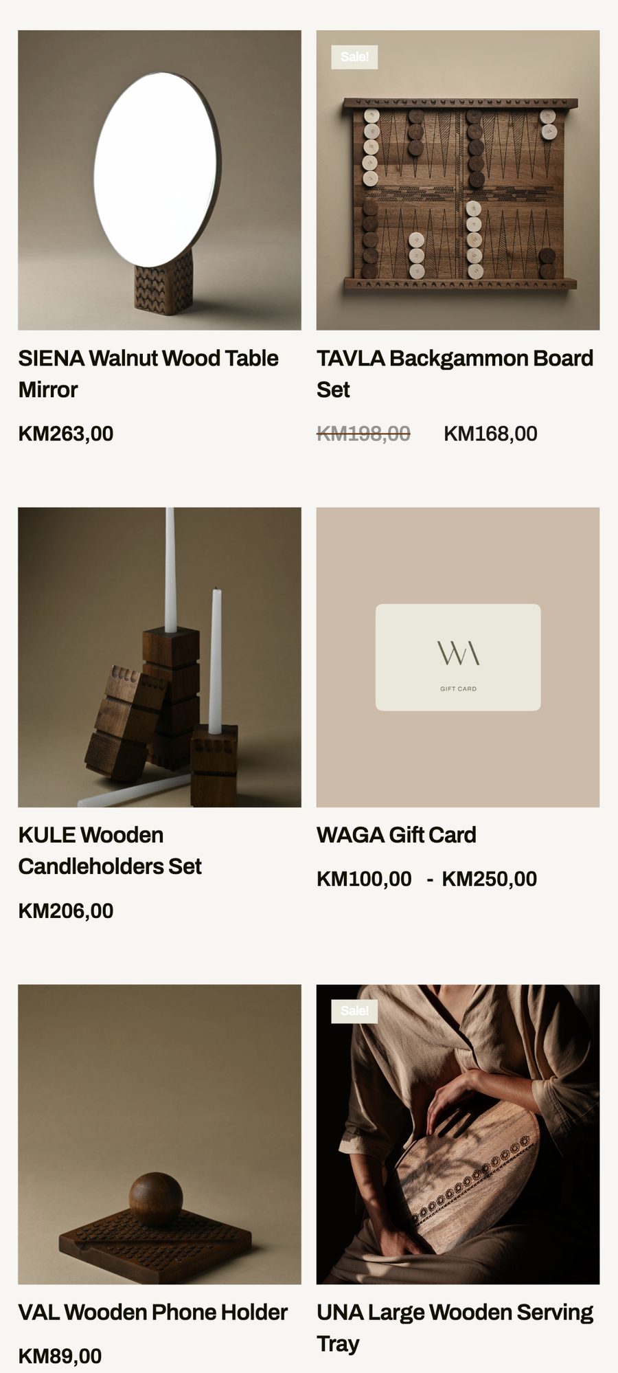 WAGA website, mobile view 6