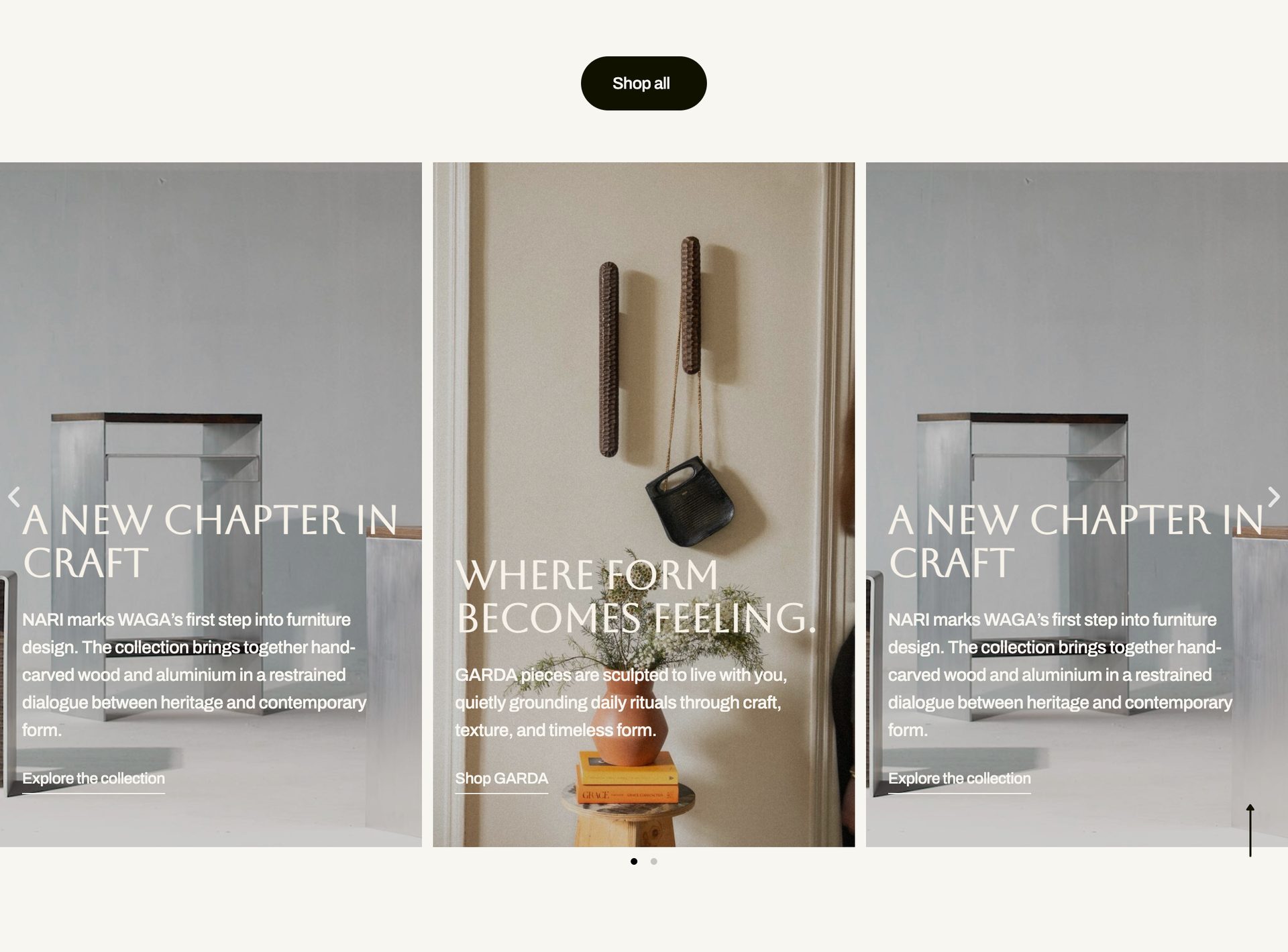 WAGA website, desktop view 8