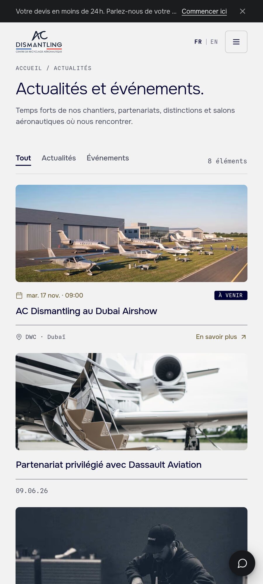 News and events on mobile